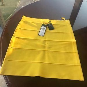 BCBG skirt yellow bright summer new with tags